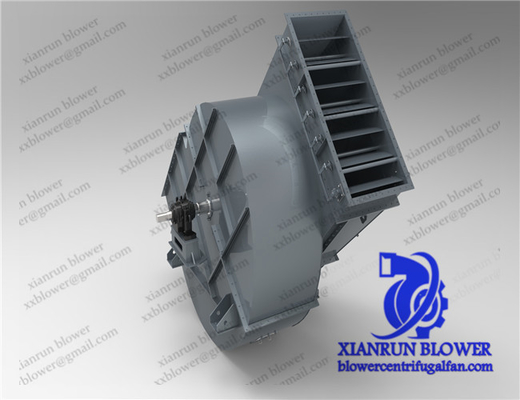 800 - 90000m3 / H Quạt ly tâm đầu vào đơn Vòng bi bên trong Đai ốc cố định