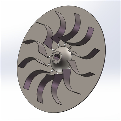 Bộ phận quạt ly tâm Q345 Cánh quạt gió Bộ phận giảm thanh Vòng bi Rotor Vòng bi Rotor hình nón