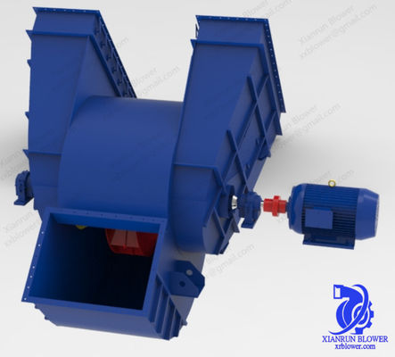 Quạt công nghiệp tùy chỉnh với kết cấu chắc chắn, được thiết kế để hoạt động trong các nhà máy xi măng, lò hơi công nghiệp và các ứng dụng hỗ trợ đốt