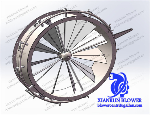 Air Blower Damper For High Pressure Centrifugal Blower Centrifugal Fan Accessories Bánh xe đẩy giai đoạn thứ hai