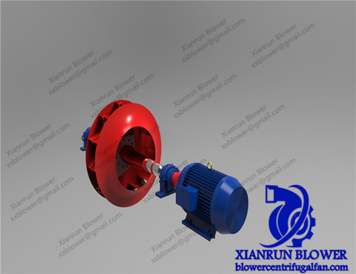 Độ ồn thấp Quạt ly tâm đôi đầu vào cong về phía trước 5KW-350KW